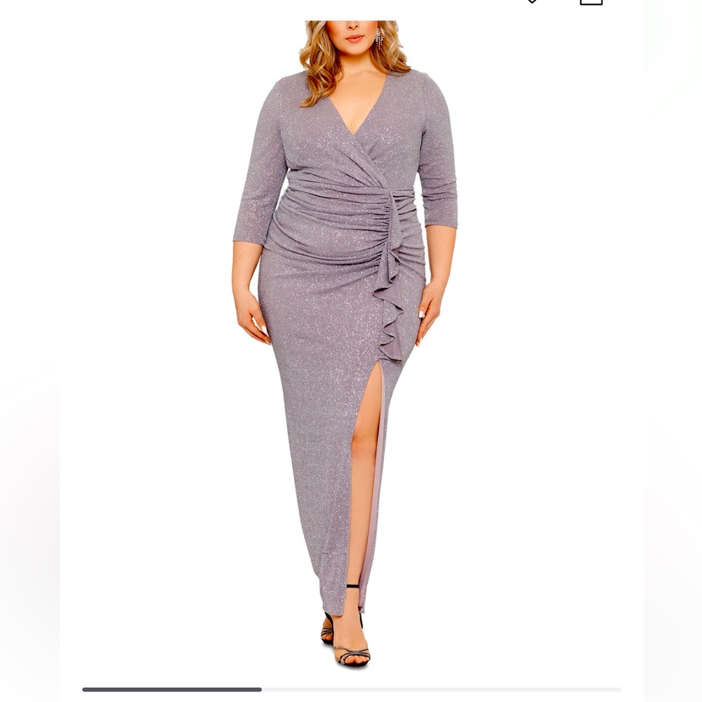Beautiful Grey Glitter Dress